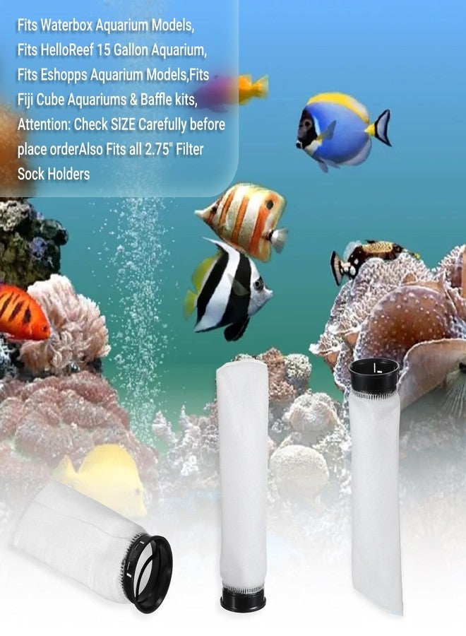 wutfuooo 6 Pack 2.75 Inch 225 Micron Filter Sock Fits Waterbox Aquarium Models, Fits Eshopps Aquarium Models, Fits Fiji Cube Aquariums, Also Fits All 2.75" Filter Sock Holders, Check Size First - Image 3